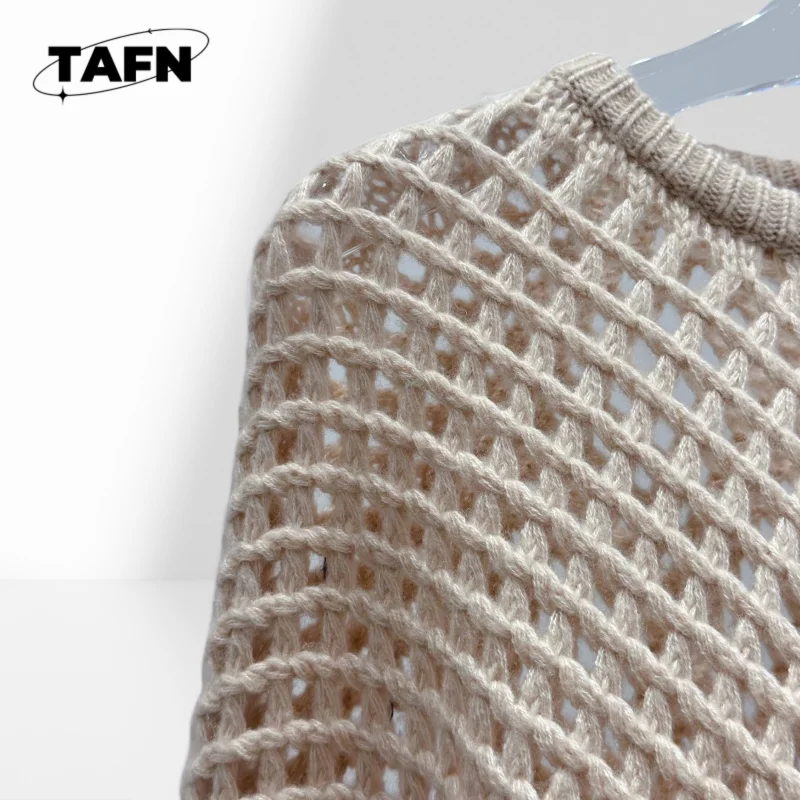 女性用ソフトで暖かいウールニットセーター、どんな服装にも合わせやすい、女性用トレンディなストライプニットセーター、快適なAH1606