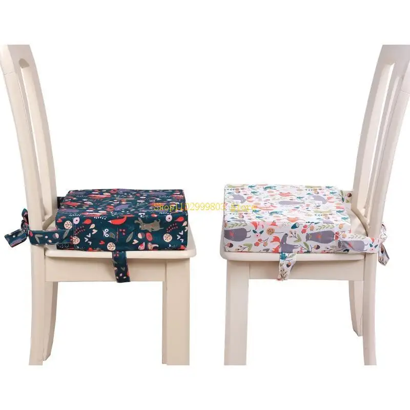 وسادة كرسي عالية محمولة معززة للسفر وغرفة الطعام وإسفنجة سميكة لمقعد كوشي J0MF