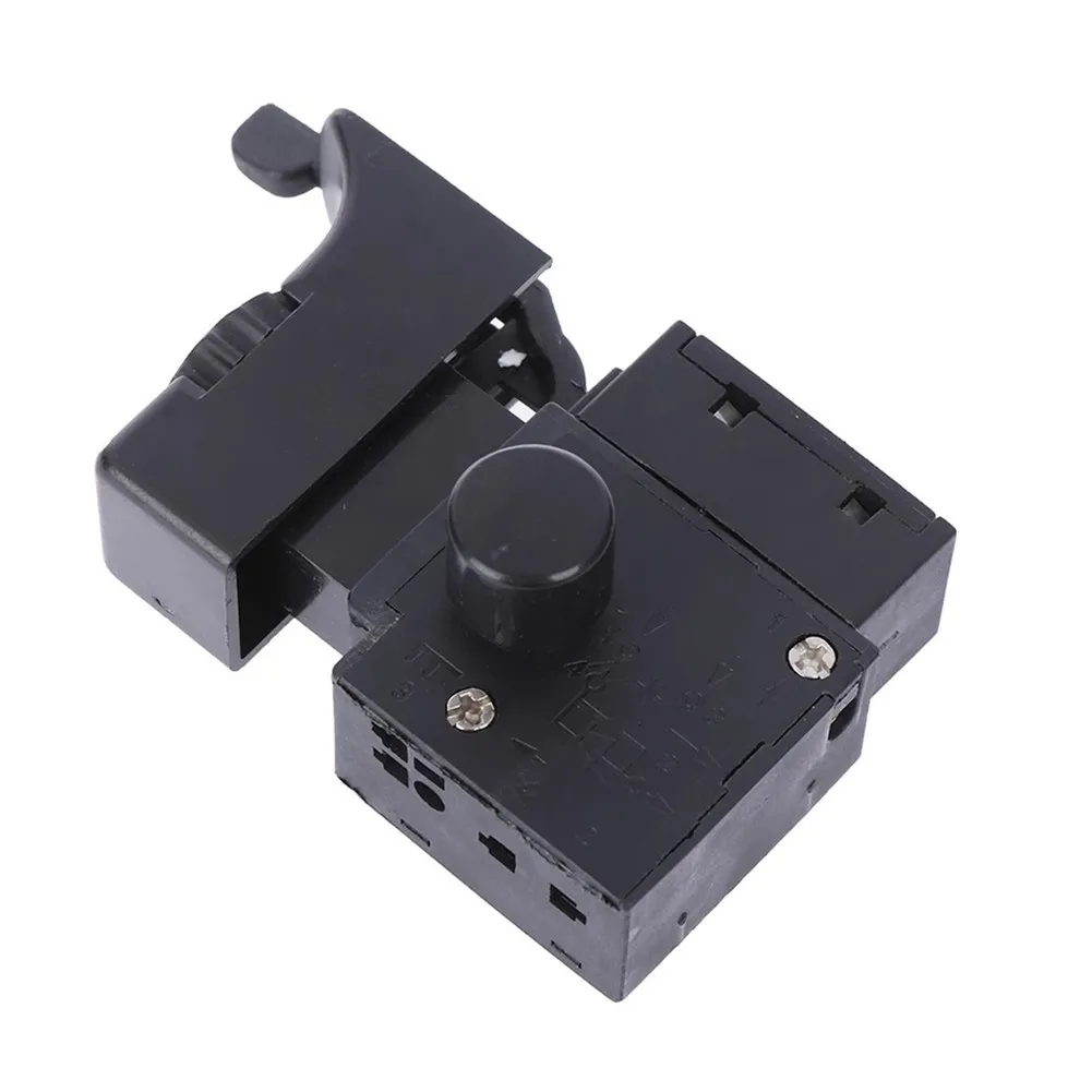 SPST FA2-6/1BEK Trigger Button Switch Power Tool 6A 250V 5E4 ABS Plastic Controlling Electric Drill Gadgets Hardware