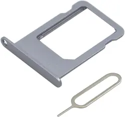 SIM Card Slot Tray Holder Replacement Compatible with iPhone 5S/SE 2016 - Incl. SIM Pin