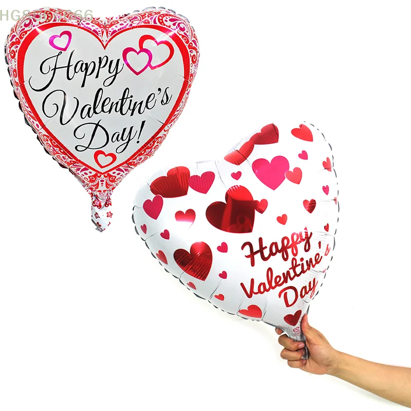 

5Pcs 18 inch Valentine's Day aluminum membrane balloon love love aluminum foil helium balloon Qixi confession wedding decoration