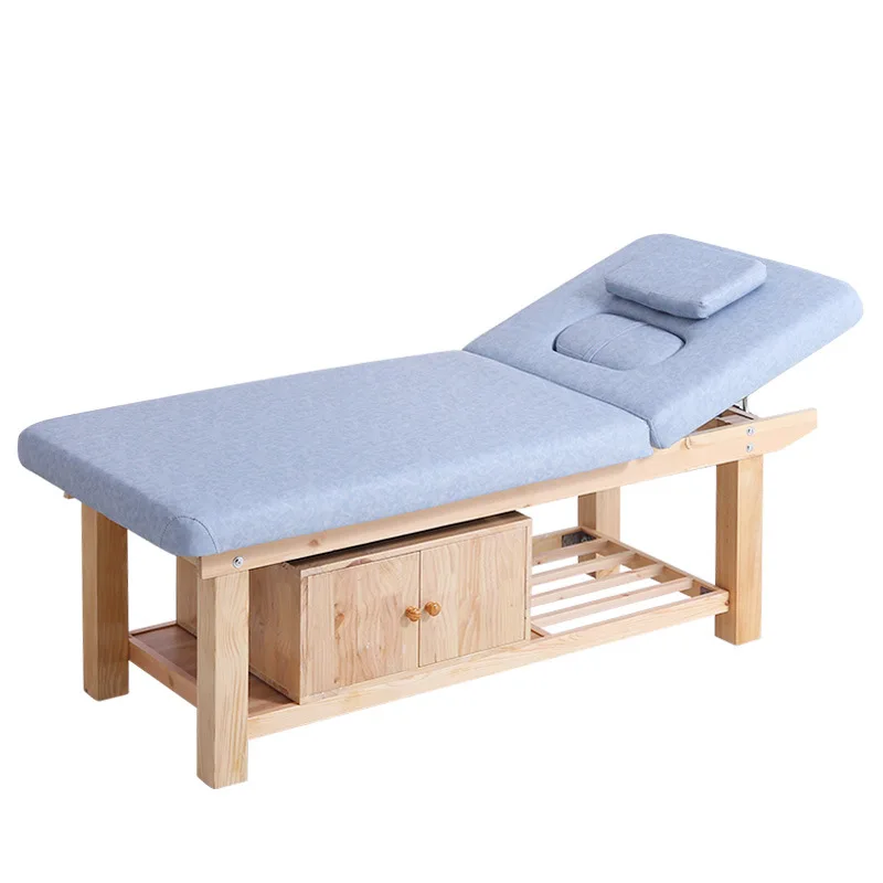 Massage Bed, Heavy Duty Stainless Steel Synthetic Leather Facial Massage Table, 70*185cm 80*190cm, Salon Furniture Spa Bed