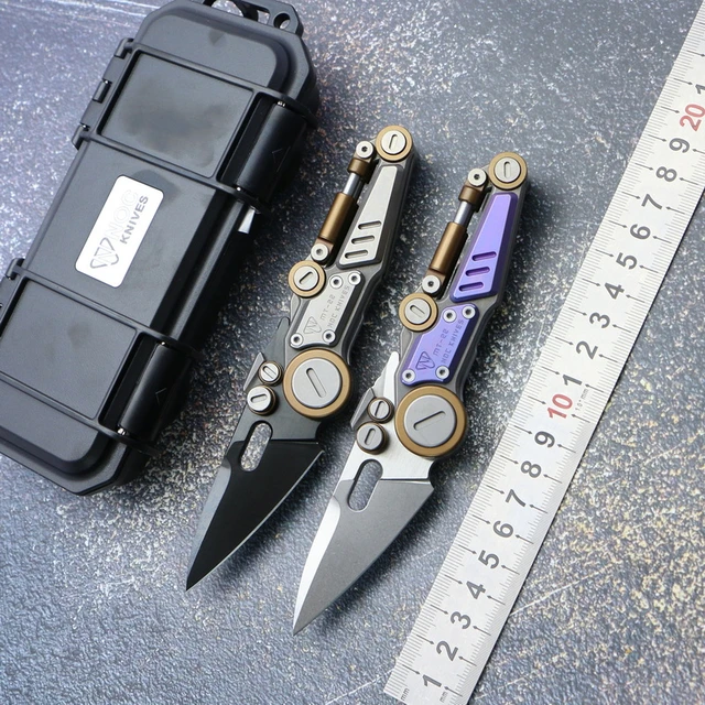 NOC MT-22 Folding Knife M390 Blade Titanium Alloy Handle Tactical Camping  Treking Pocket Outdoor Fishing Friut Kitchen EDC Tools - AliExpress