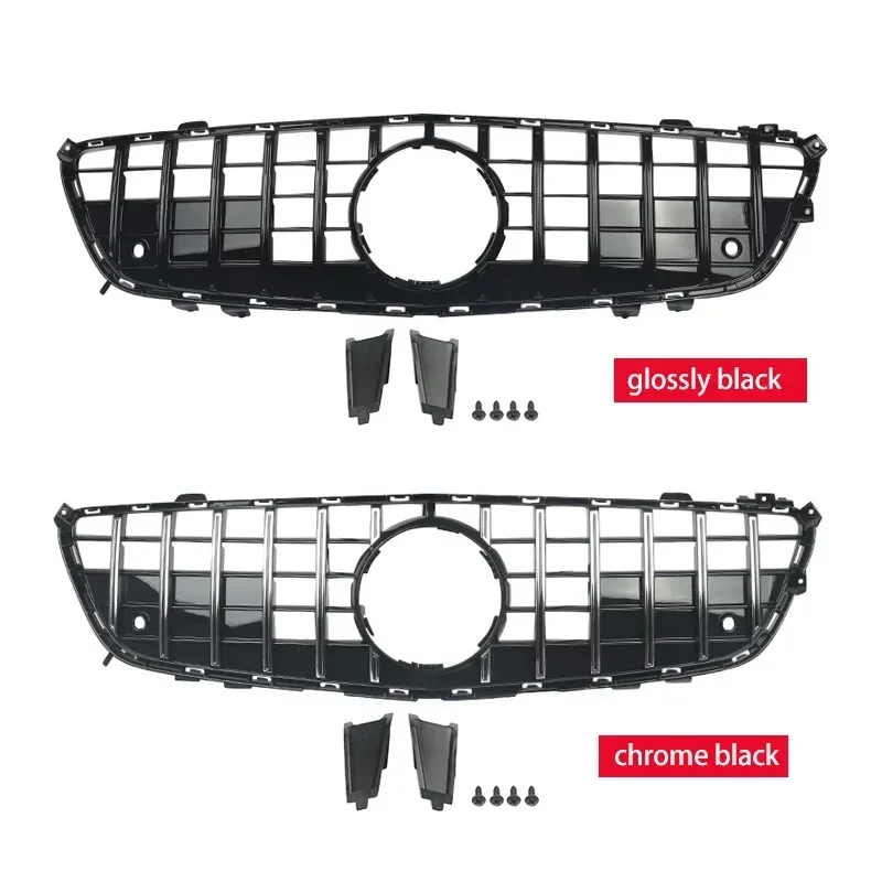 Magickit Gloss Black GTR Style Front Grill For Mercedes-Benz SL-Class R231 2012-2016,2017-2020 Car Accessories Tools