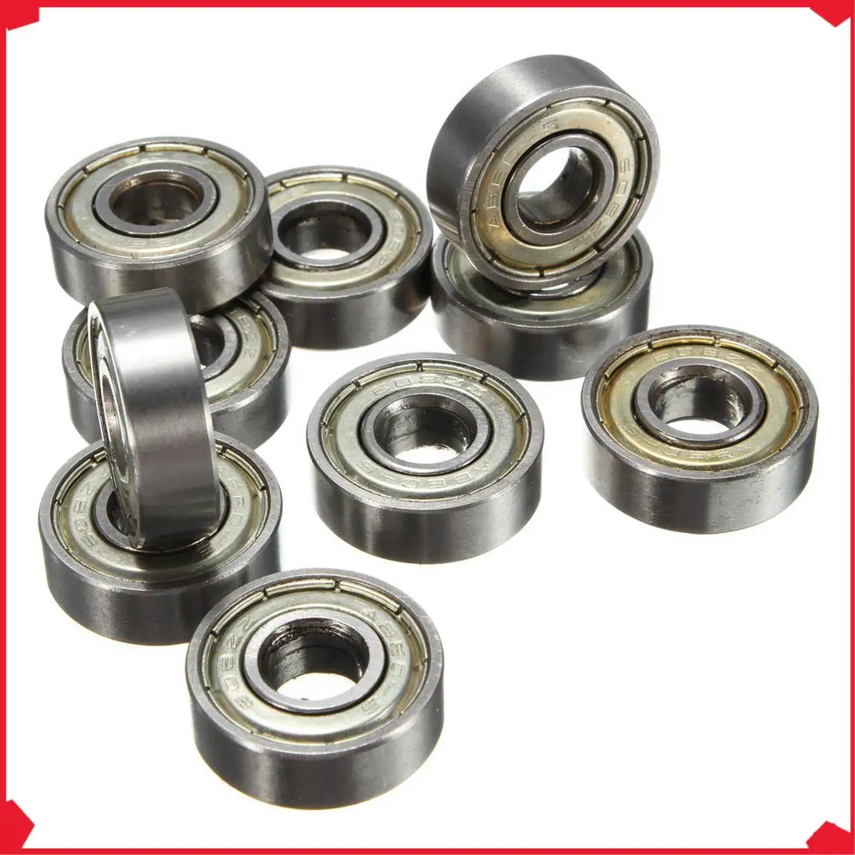 B17B 100Pcs 8 X 22 X 7Mm Skateboard Scooter Bearings Wheels ABEC-5 608ZZ
