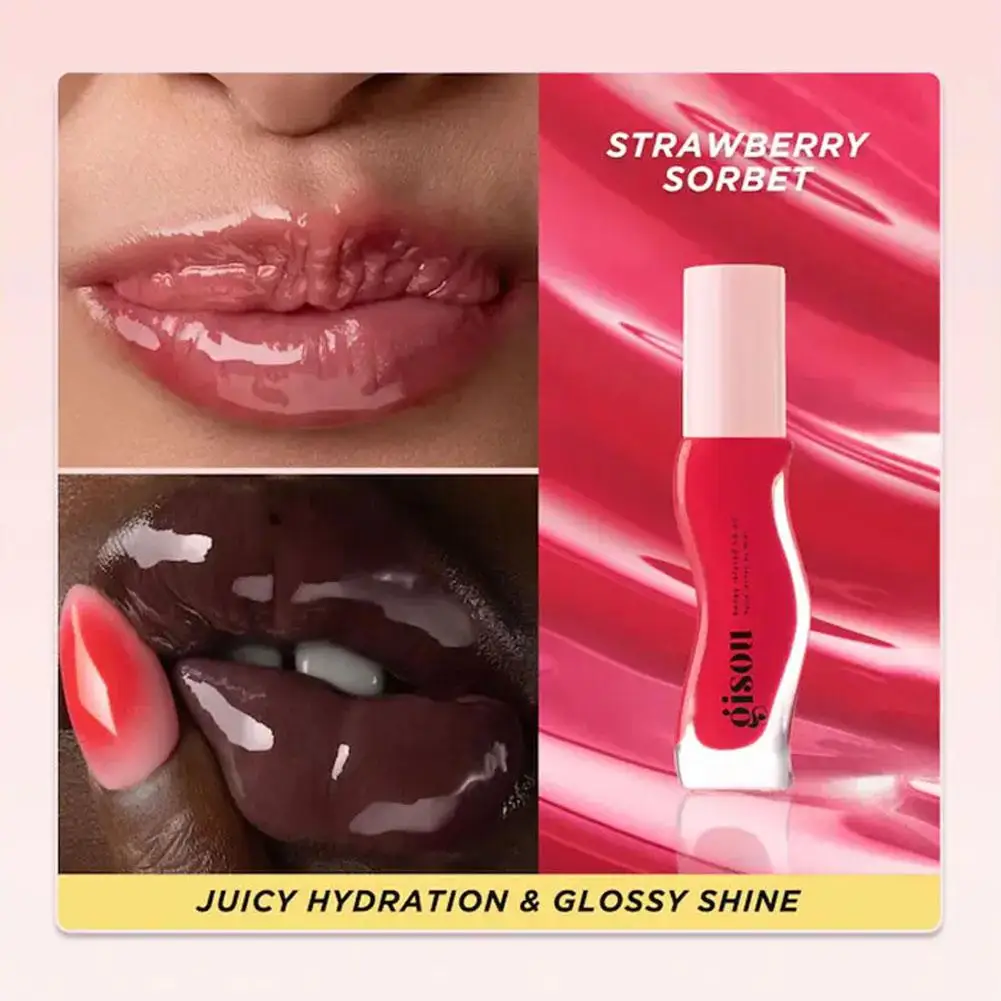 5 Colors 3ml Honey Infused Hydrating Lip Oil Long Lasting Liquid Lip Gloss Moisturizing Temperature Makeup Cosmetics