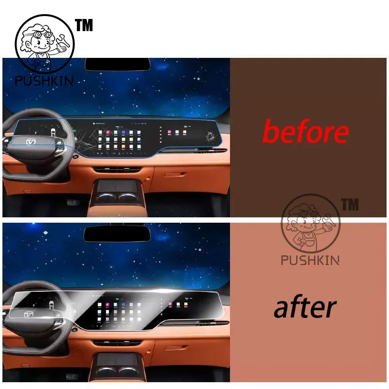 For Changan CS75PLUS 4th 2025 2026 Car GPS Navigation Screen Protector Interior Tempered Glass Protective Film Car Accessories