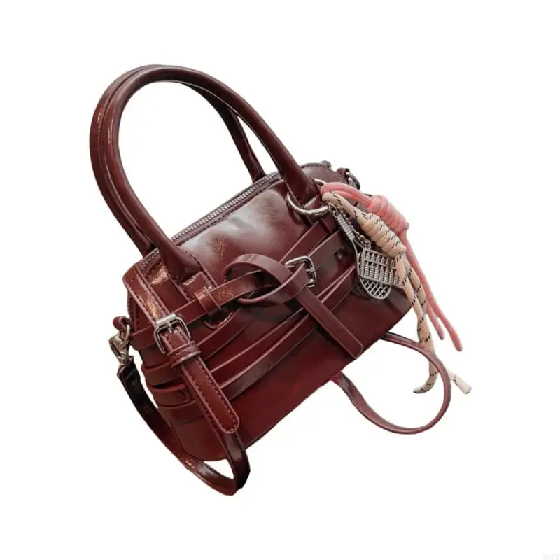 

M6CC Contemporary Casual Shoulder Bag PU Leather Crossbody Bags with Adjustable Strap