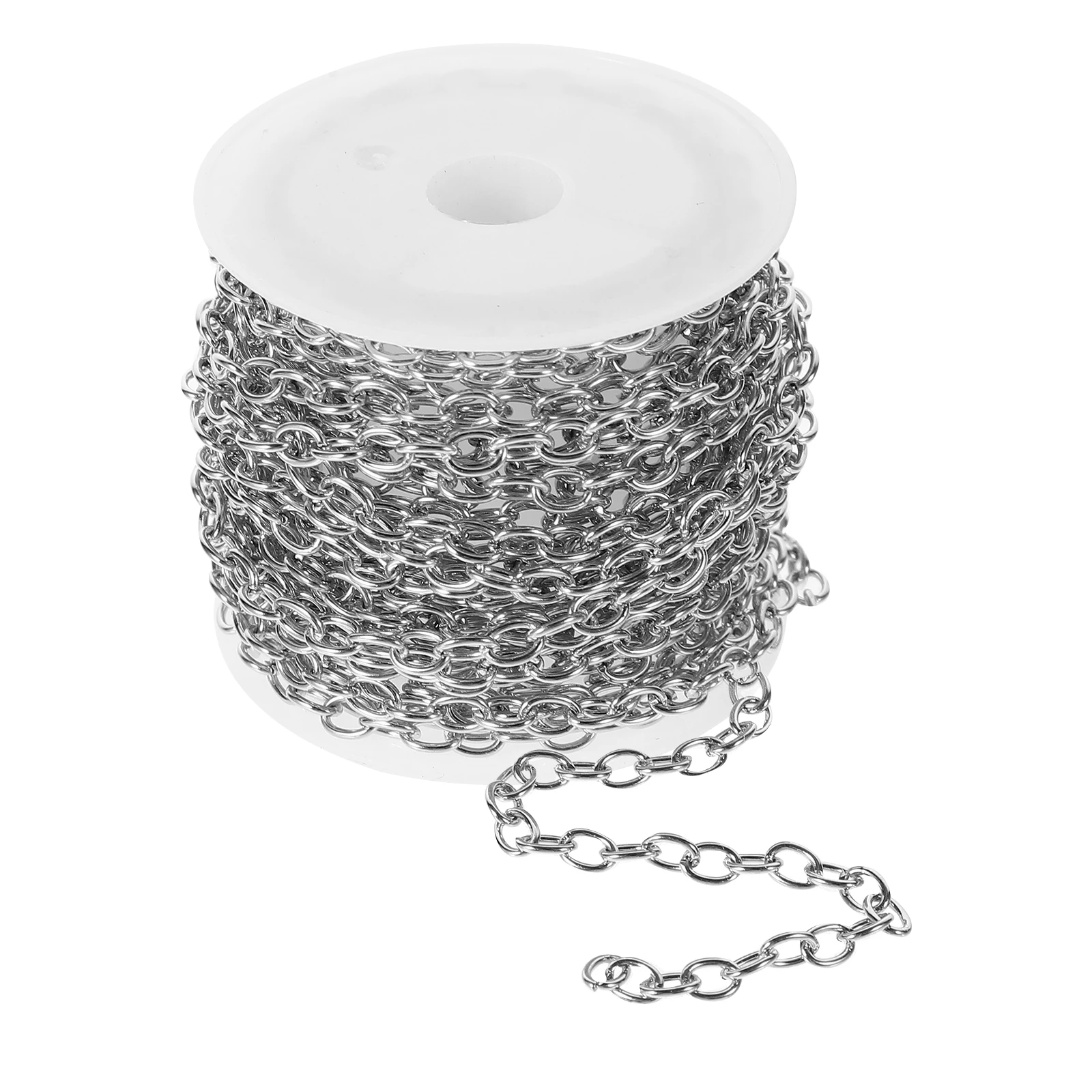 

1 set Jewelry Making Chain Set Iron Durable Necklace Bracelet DIY Chains Lobster Clasps Metal Supply Cross Chain for Colored
