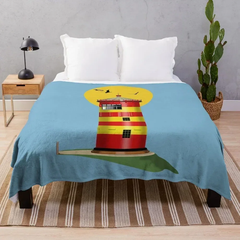 Pilsum Lighthouse Pilsumer Leuchtturm Germany Throw Blanket bed plaid For Sofa Thin Luxury Designer Travel Blankets