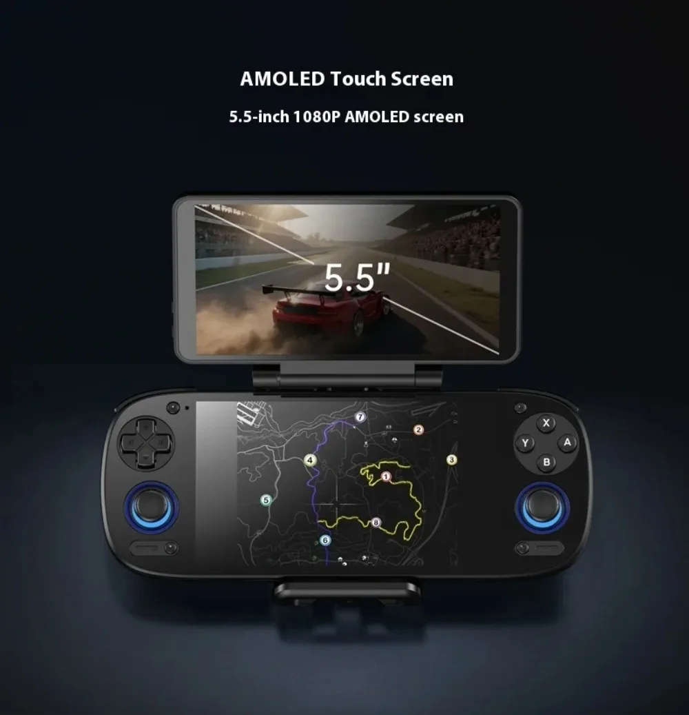 Retroid Pocket RP Dual Screen AMOLED Touch Screen 5.5Inch For RP4Pro/RP Mini/RP MiniV2/RP5 Back Clip Design Add-on Expand Screen