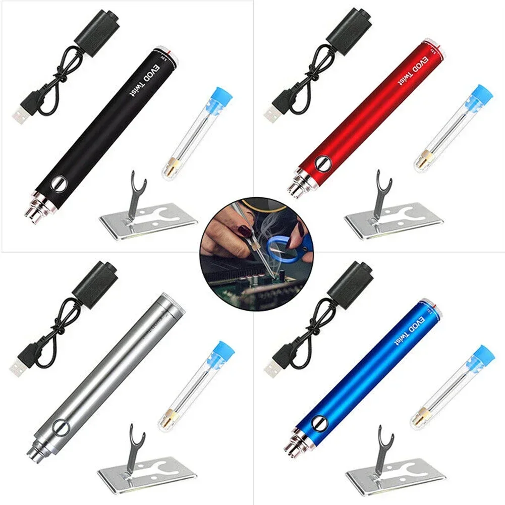 Wireless USB Charging Welding Tool Kit 8W 3.3V-4.8V Battery Soldering Iron Portable 510 Interface Welding Tool Parts