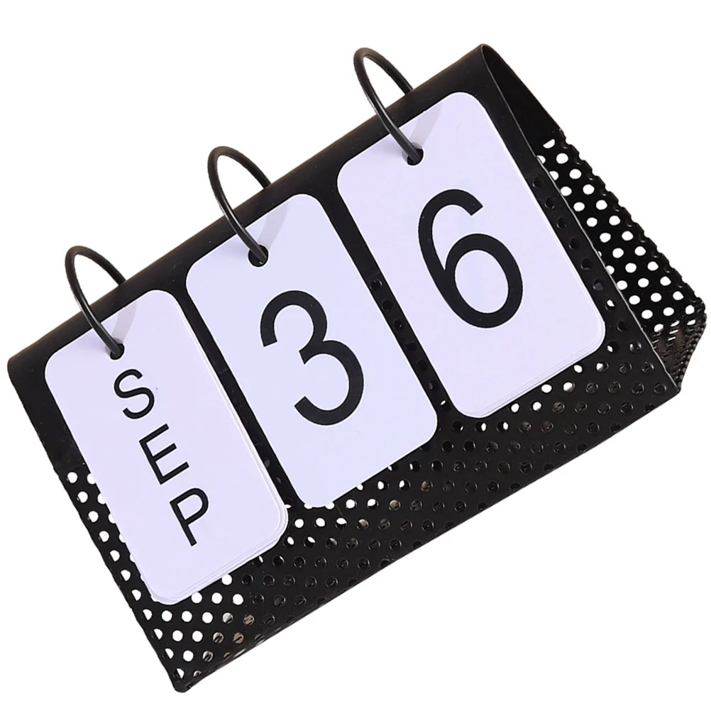 

Perpetual Calendar Decor Iron Frame Home nament Household Crafts Decorative Calendar Decor Golden Office Supplies