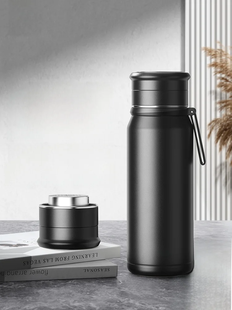 

Термокружка большой емкости 2023 года, новая модель для мужчин и женщин, для активного отдыха, высококачественная, для заваривания чая, с разделителем для воды, из нержавеющей стали