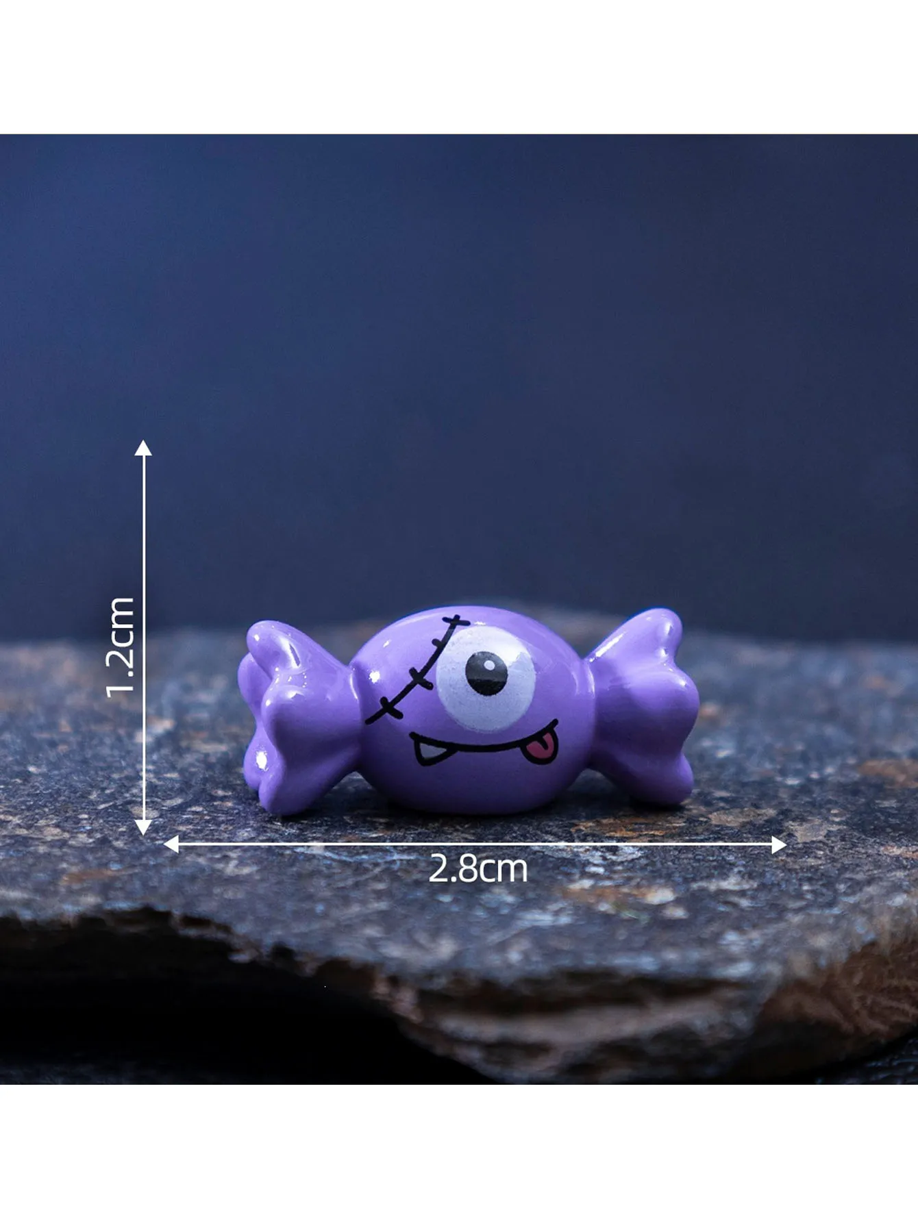 4/8-teiliges Halloween-Minifiguren-Set, Gruselige Harz-Dekorationen mit Kürbissen, Geistern und Totenköpfen für Party, Haus und Gartendekoration – Detail 7