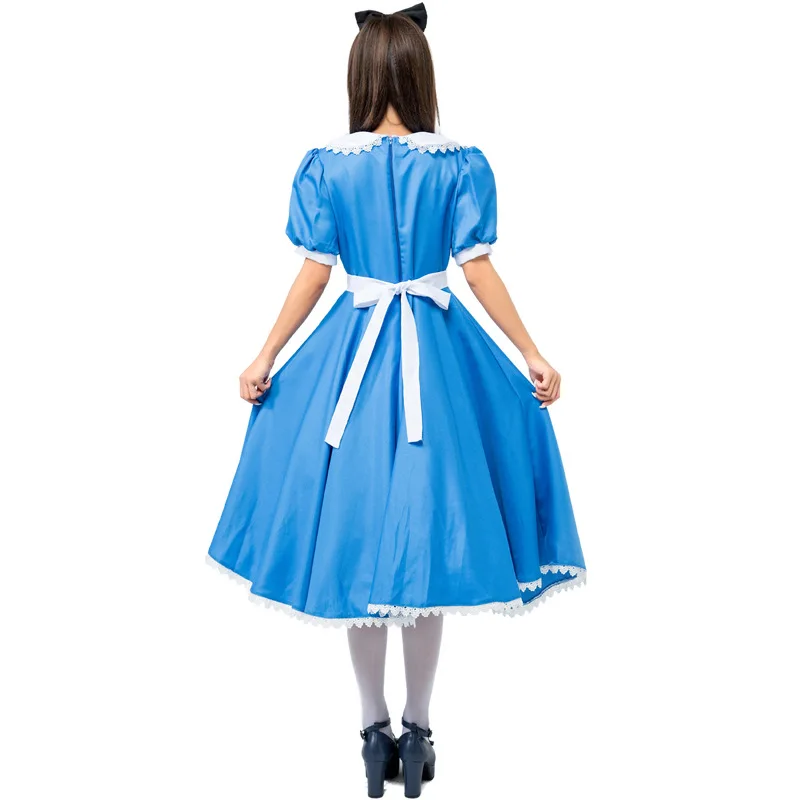 Halloween Fem Alice Anime Rollenspiel Dienstmädchen Kostüm Dr. Schürze Cosplay orm Ethnisches Bühnenkostüm Damen Faion