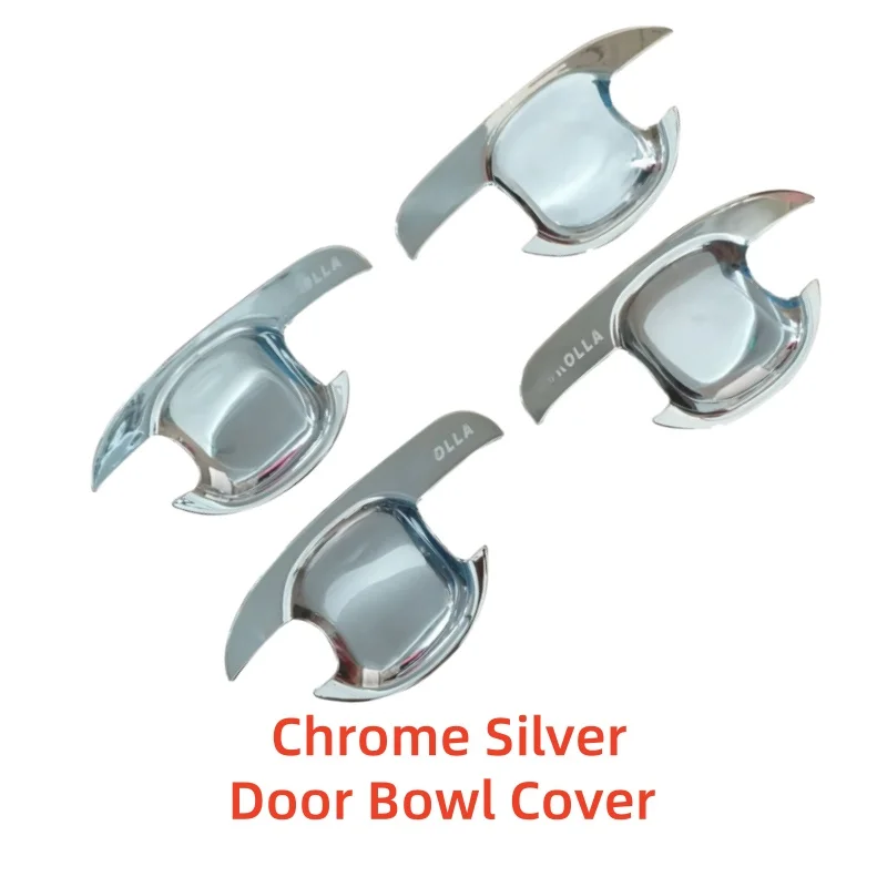 

Chrome Door Handle Cup Bowl Cover Trim Sticker Car Styling For Toyota Corolla ae120 ae130 2001-2007