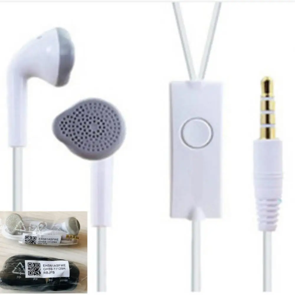 1~8PCS Suitable For C550 Earbuds Wire-controlled Flat Universal Headset With Microphone