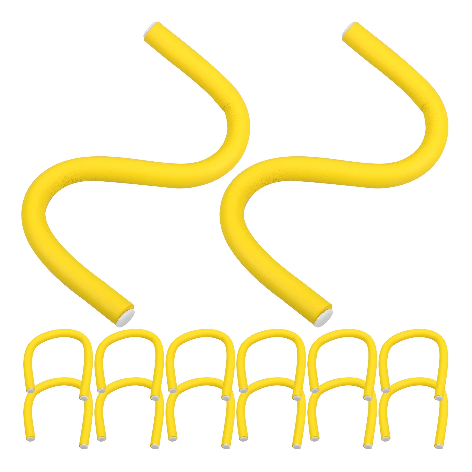 

20 Pcs Curly Hair Cold Perm Wand Curler Stick Modeling Spiral Curls Long Curling Sponge