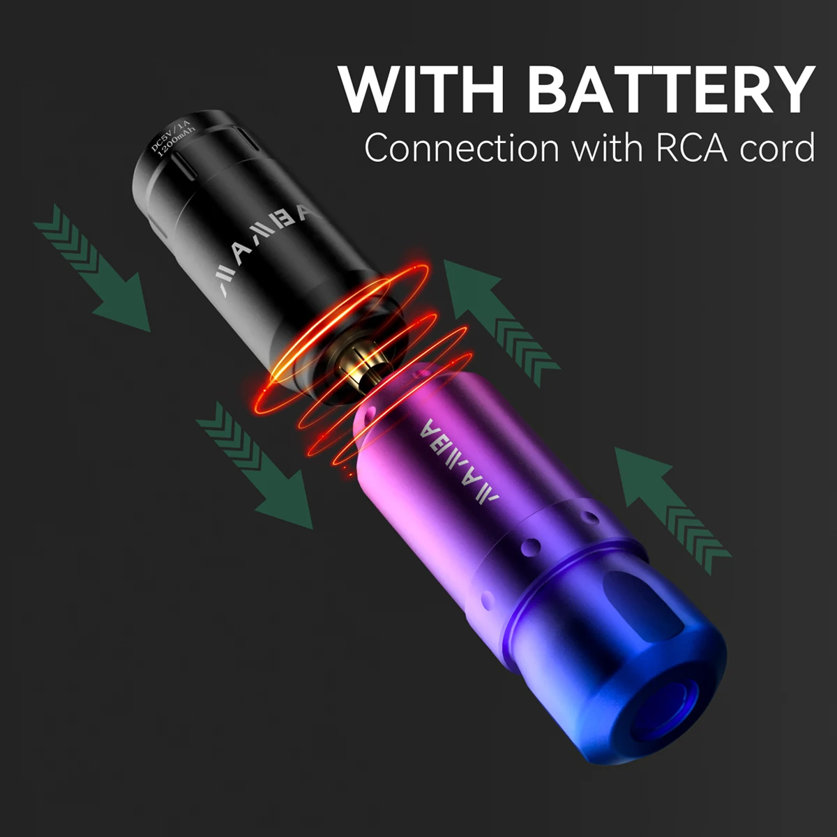 NEW Wireless Tattoo Machine with 1200mAh Wireless Tattoo Power Supply Permanent Makeup for Professionals and Beginners