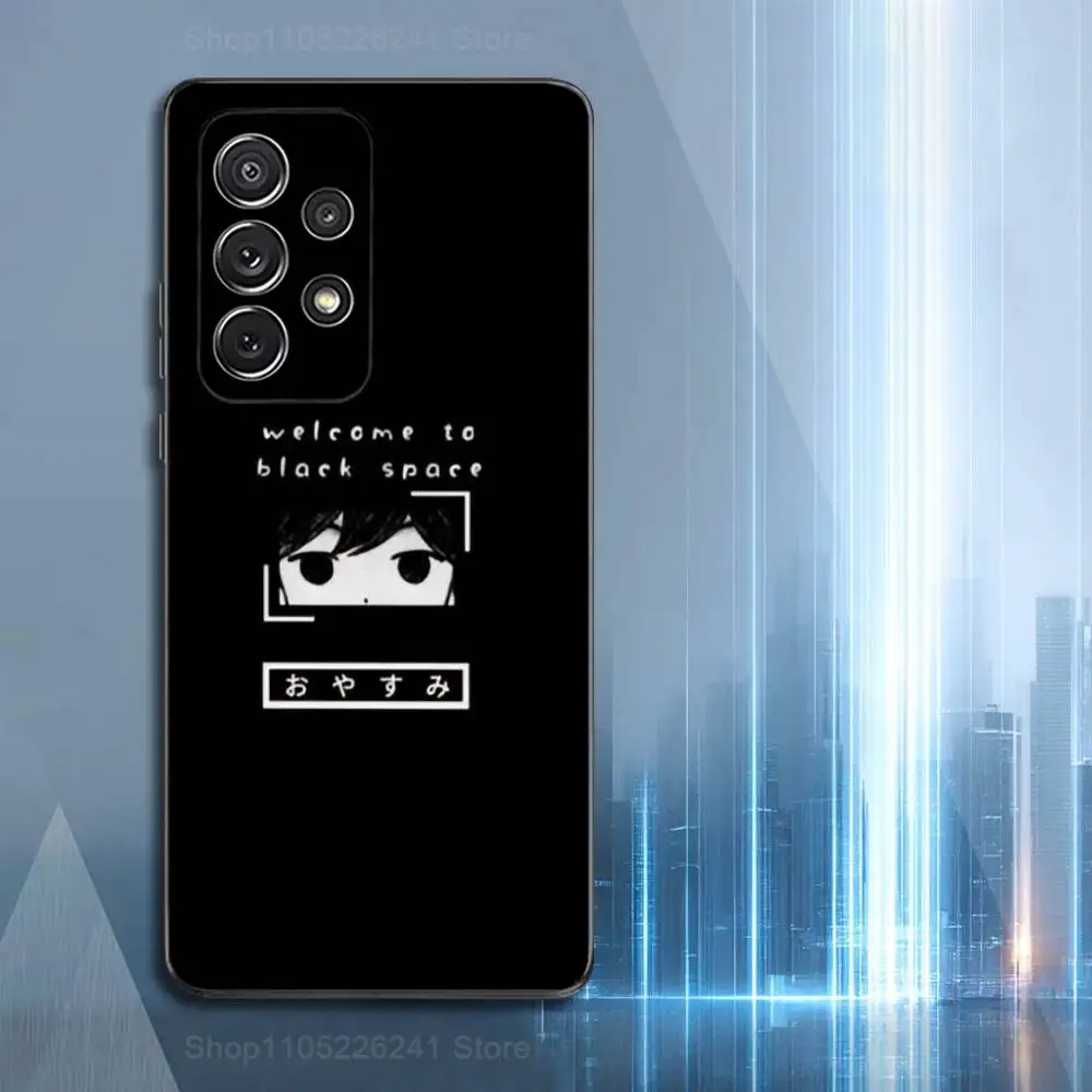 O-Omori Game P-PsycholoGical Phone Case For Samsung S22,S21,S20,S10,S9,S25,S24,S23,Ultra,FE,Plus,Lite,Soft Silicone Black