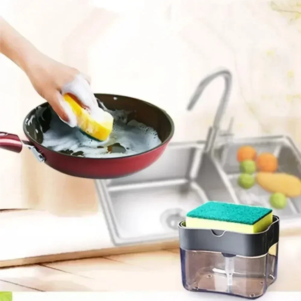 New Automatic Soap Dispenser Bottle for Detergent Liquid Kitchen Dish Soap Dispenser Kitchen Dispenser Manual Soap Pump 380ml image 2