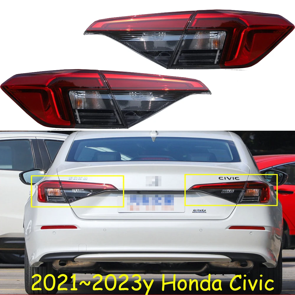 

1pcs car bumper tail light for Honda Civic taillight no bulb 2021~2023y Taillamp for Honda Civic fog lamp