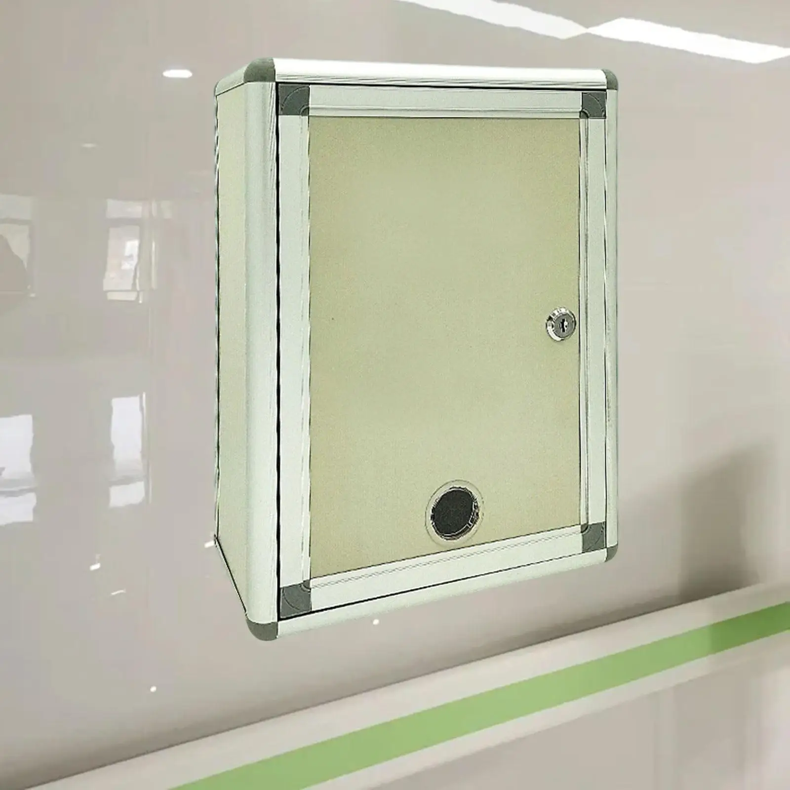 قفل صندوق الاقتراحات رسالة حالة الرجعية نمط جمع الجدار شنقا قطرة صندوق البريد الحائط صندوق البريد لبوابة المنزل الشرفة #4