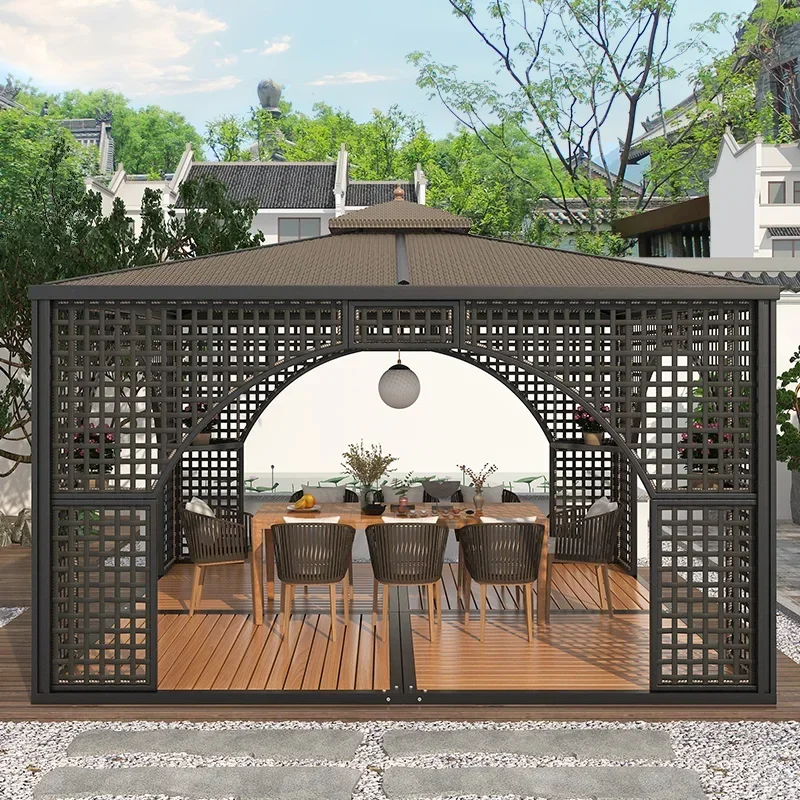 new Chinese style pavilion modern pavilion outdoor pavilion courtyard outdoor sunshade garden villa leisure canopy