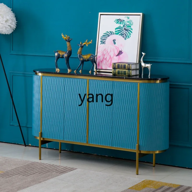 XYY light luxury entrance hall cabinet living room dining side cabinet modern simple marble decorative cabinet