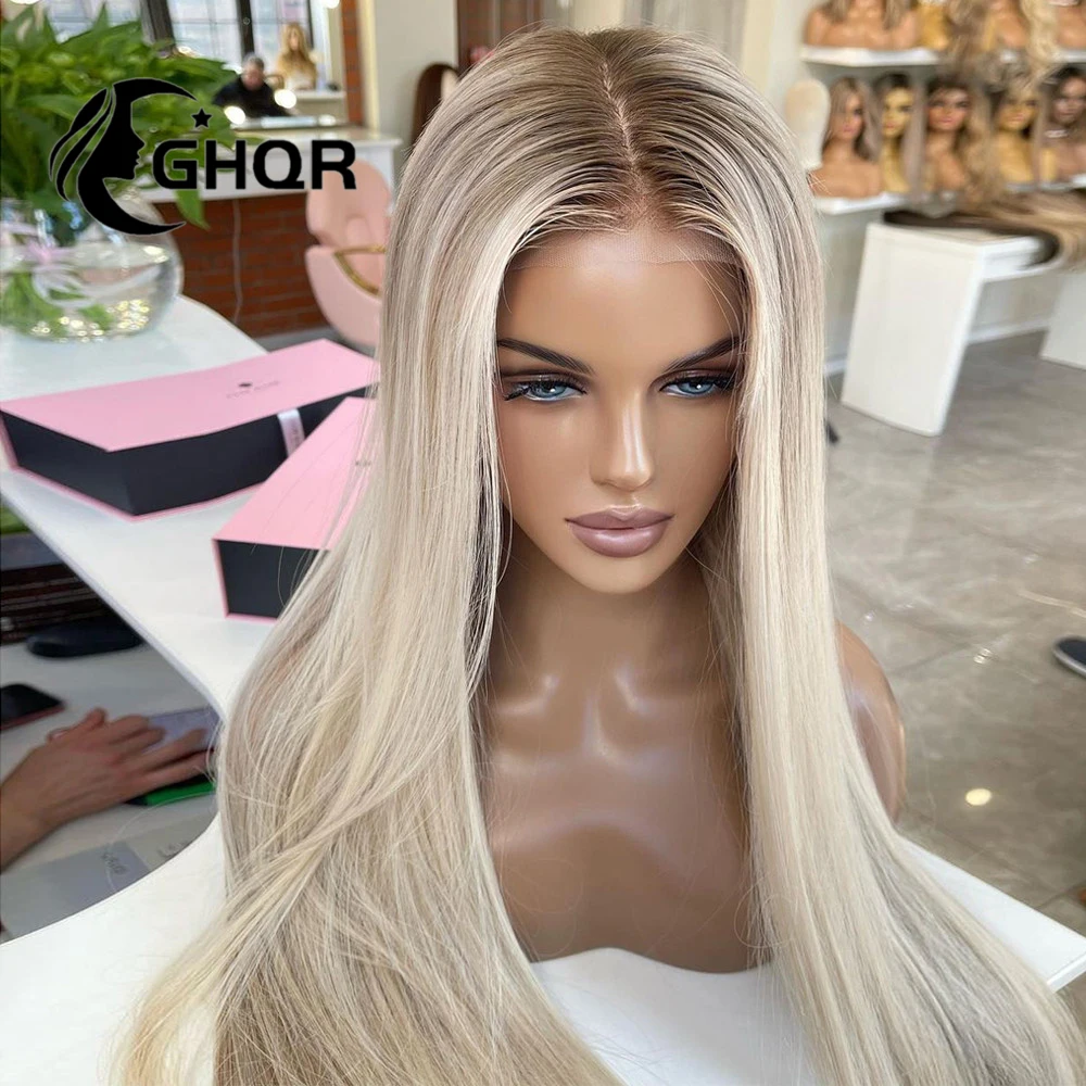 Highlight Ombre Lace Front Wig Human Hair 13x4 13x6 HDTransparent full lace 360 frontal Pre Plucked brazilian Natural Hairline