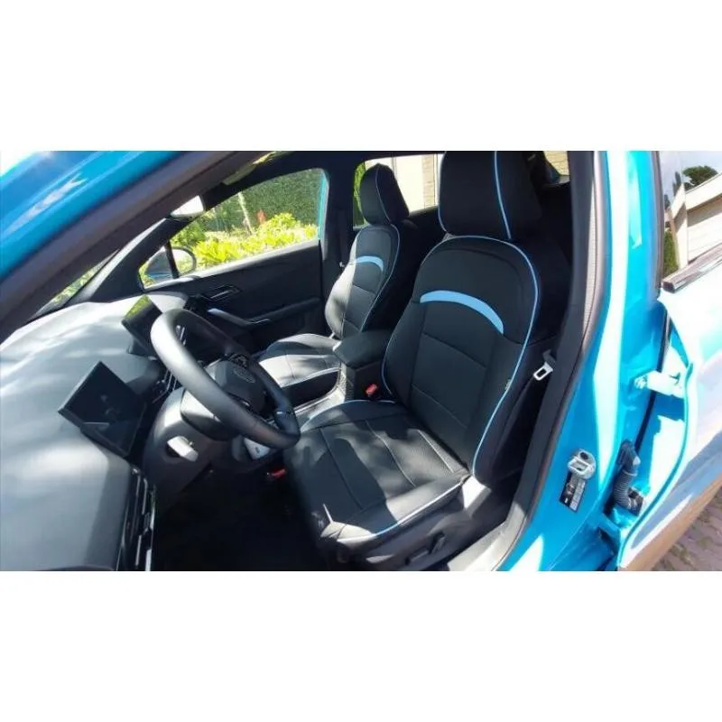 

Car Full Seat Cover Leather For MG 4 black blue Electric 2023-2024 Car Seat Mat Anti-dirty Protector Breathable Auto Accessor