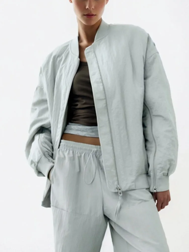

Traf Women Bomber Parkas Winter Jacket 2025 Bomber Jacket Qulited Coat Oversized Casual Thin Parka Jacekts Coat Puffer Jackets