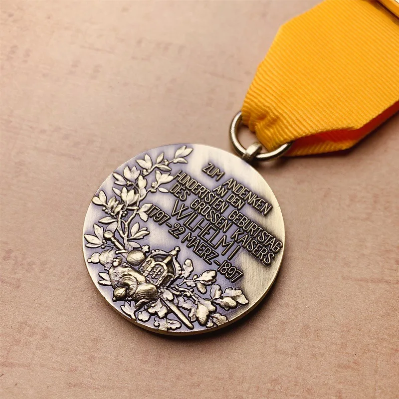 Spot foreign trade medal, German centenary medal, commemorative medal, AliExpress metal badge pendant