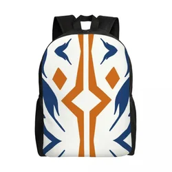 Custom Fulcrum Ahsoka Tano Cosplay Backpack Boys Girls Sci Fi Tribal Wars School College Travel Bags Bookbag Fits 15 Inch Laptop