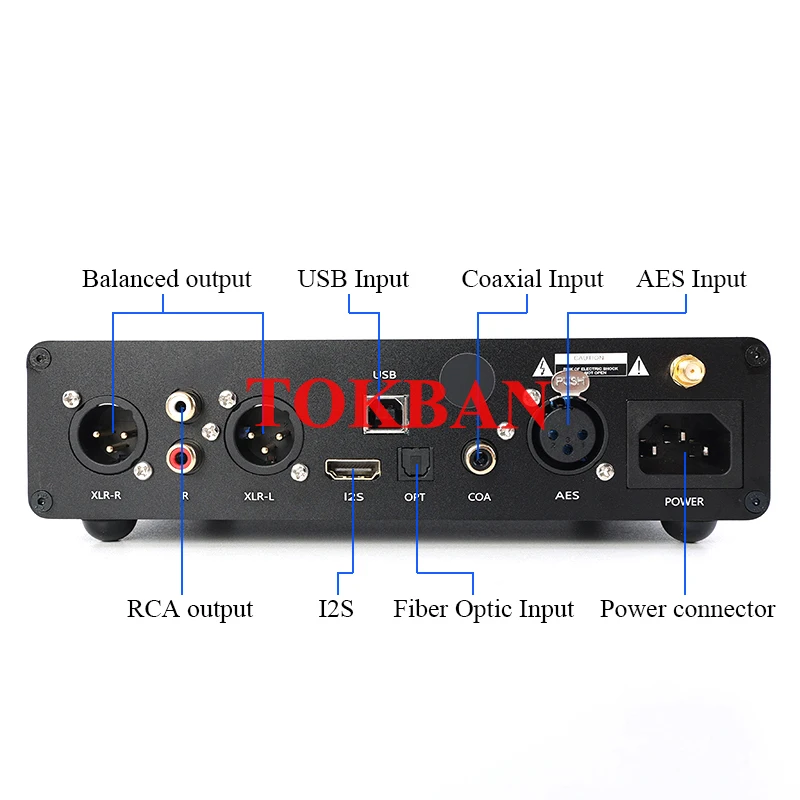 Tokban AK4499EX Fully Balanced HIFI Decoder Standalone Earphone DSD512 Desktop Player OP 5532 OPA1622 HIFI Amplifier Audio