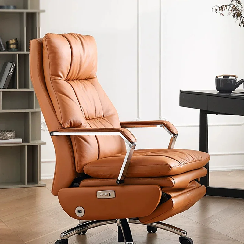 

Computer Vintage Office Chair Modern Headrest Home Comfort Recliners Wheel Solid Chairs Armrest Cadeiras Ergonomic Furniture
