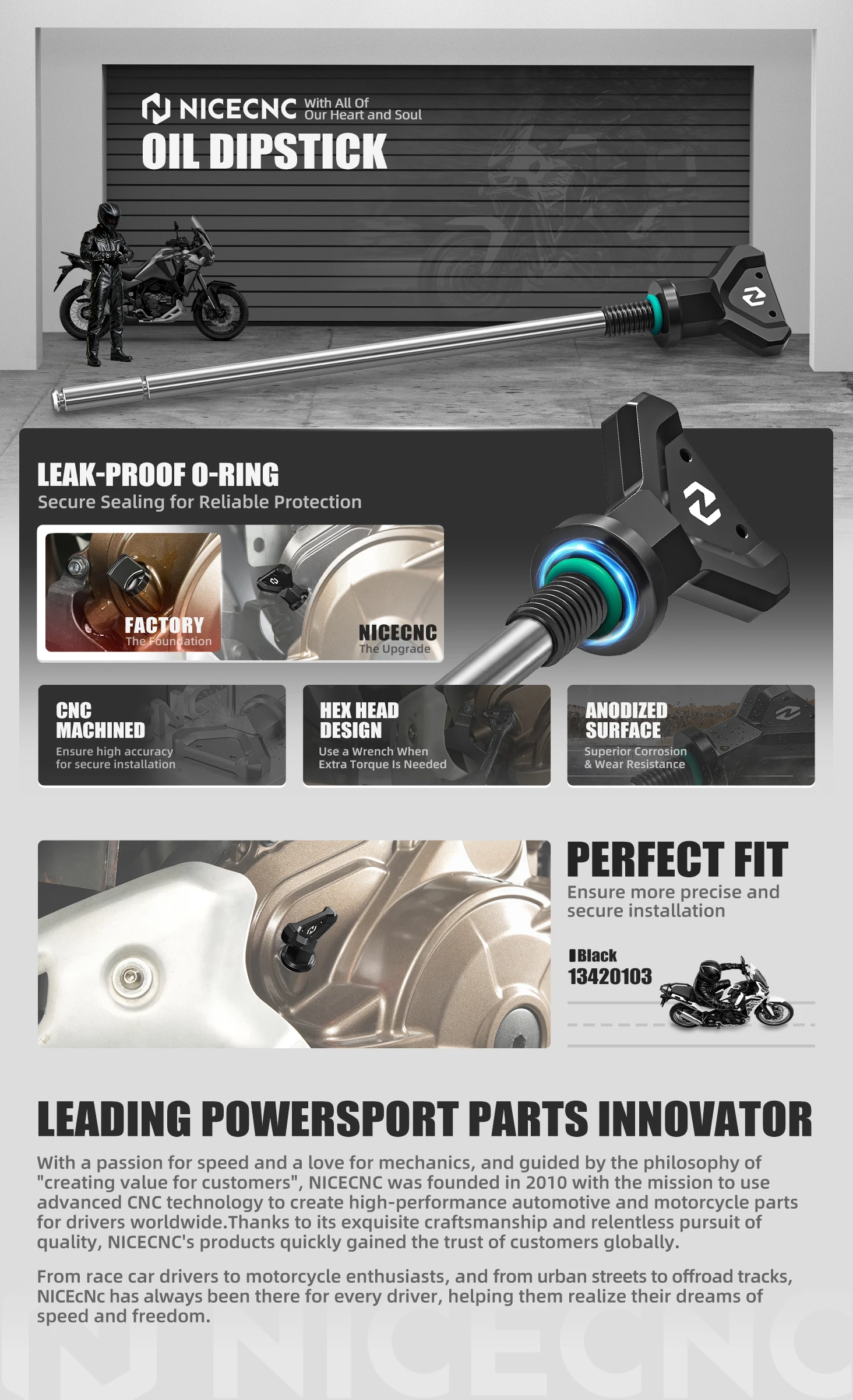 2020-2026 Für Honda CRF1100L Africa Twin Adventure Sports DCT Ölmessstab Africa Twin CRF1000L Adventure Sport DCT 2016-2019 – Detail 1