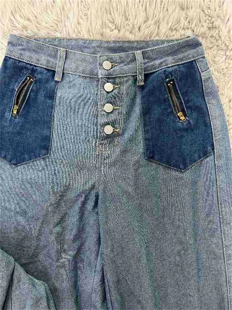 Streetwear Kowbojskie 2-częściowe zestawy damskie Strój wiosenny Kobiety 2025 Przycięta kurtka Top i spodnie Zestawy Casual Denim Woman Sets — zdjęcie 6