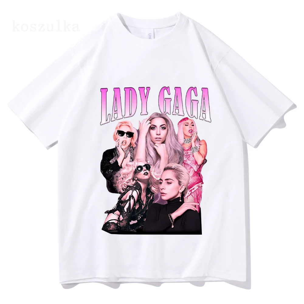 Lady Gaga Mayhem TShirt 2025 New Album Fashion Men/women Clothing Retro Harajuku High Quality Clothes Cotton for Fans TShirts