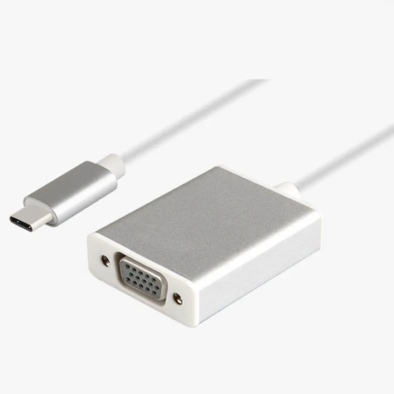 USB C Type C USB-C To VGA Adapter Cable 10Gbps for New Macbook 12 Inch Chromebook Pixel Lumia 950XL