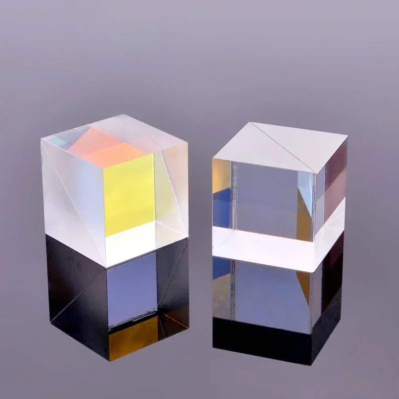 Polarization Beam Splitting Prism 20mm Applicable Wavelength 650nm 90 Degree Turning Light Cube Broadband Optical Glass