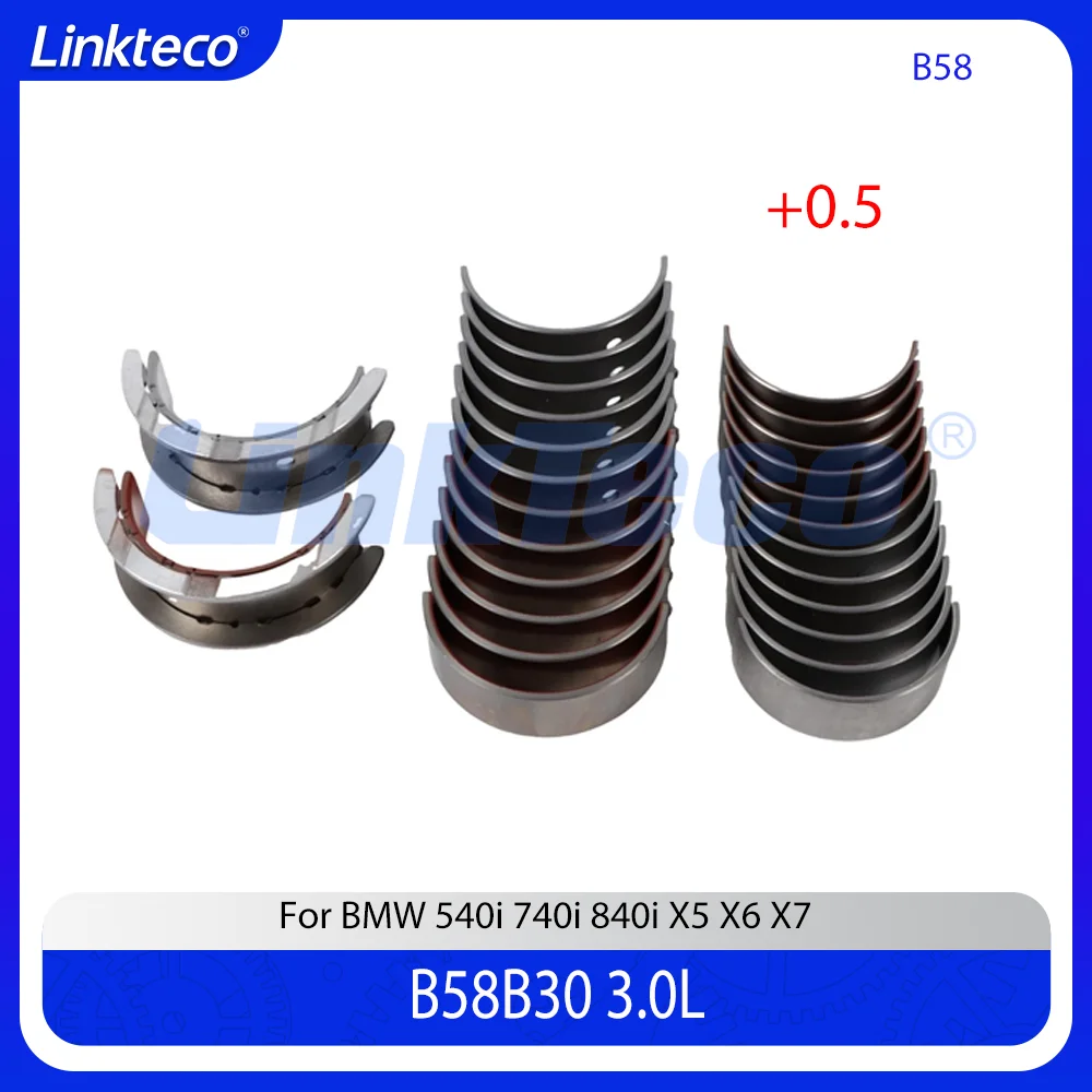 Engine +0.5 Crankshaft Main & Connecting Rod Bearing For 3.0 T L B58B30 BMW 140I 240I 340I 440I 540I 640I 740I X3 X4 3.0L B58