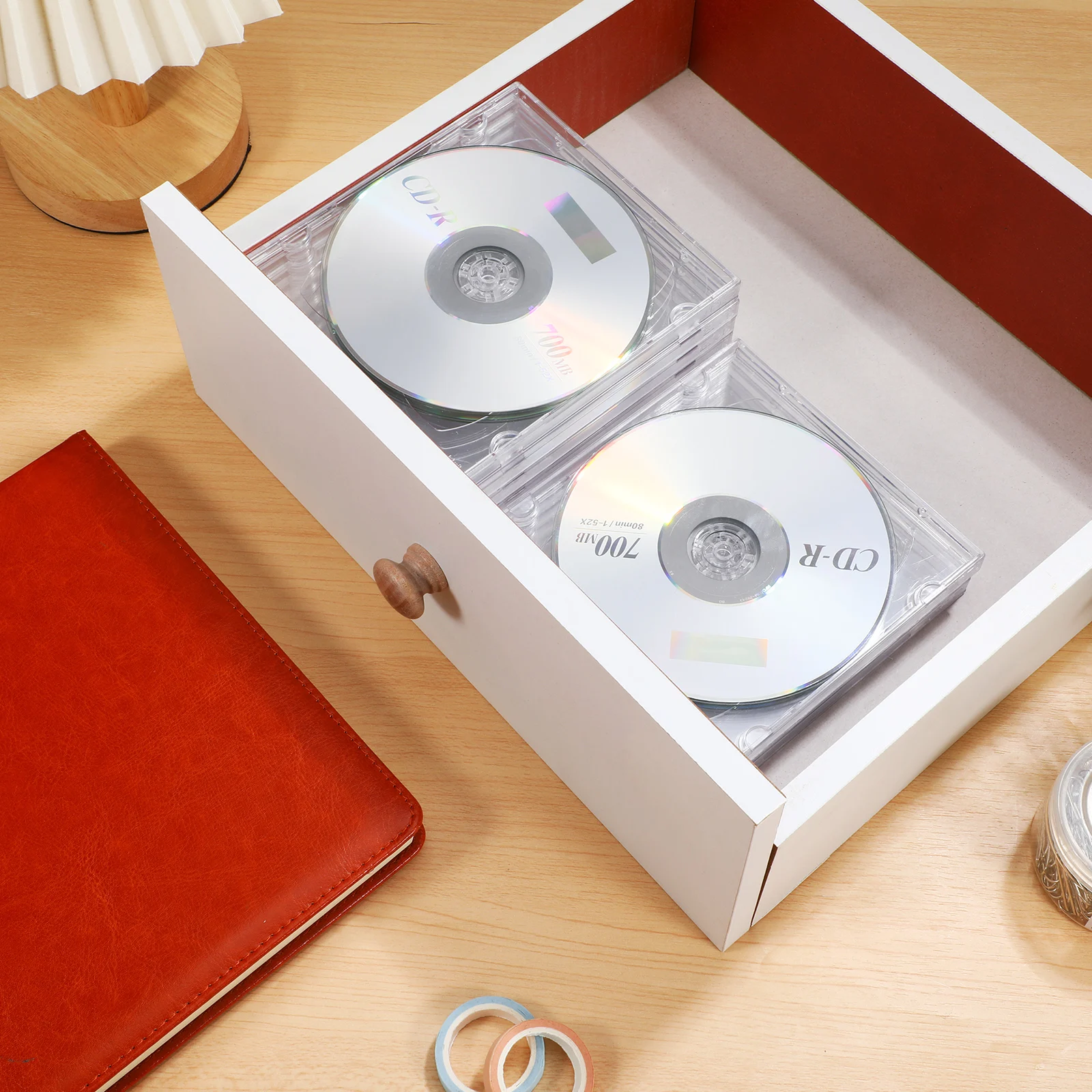 

9 Pcs Dvd Holders Cases Transparent Acrylic DVD Holders Clear Storage Double CD Double Cd Cases Boxes Portable Blank