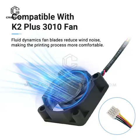K2 Plus Fan 24V 3010 Heatbreak Fan K2 Plus 2507 Axial-tech Fan Extrusion Motor Fan for K2 Plus 3d printer
