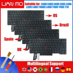 Сменная клавиатура LIAN MO для Lenovo Thinkpad E480 E490 L380 L390 T480S T490 (01YP360 01YP280 01YP440 01YP520)