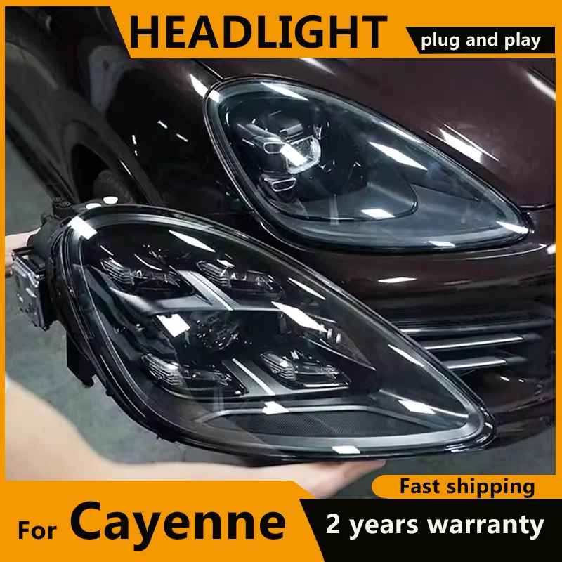 For Porsche Cayenne LED Headlights 2018 2019 2020 2021 2022 2023 Matrix LED DRL Day Running Light Head Lamps for Porsche Cayenne