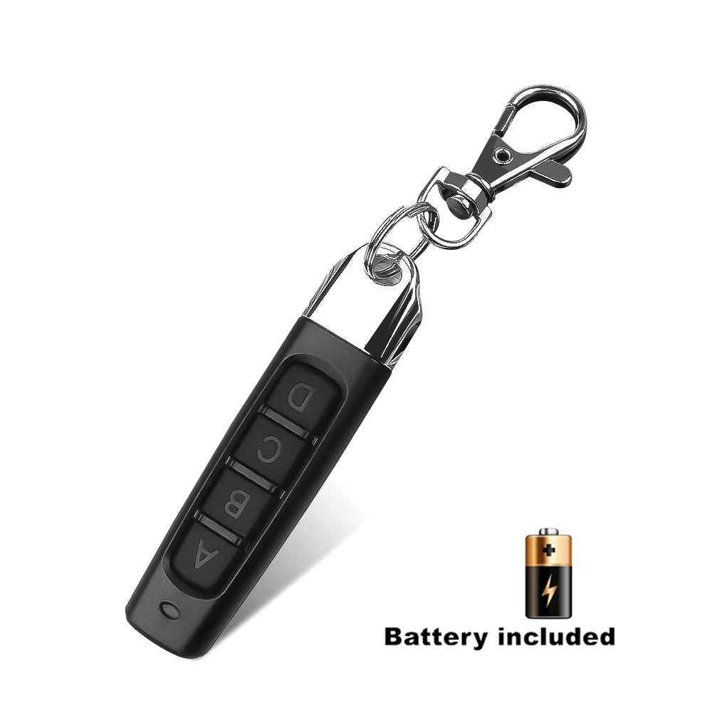 433MHz Copy Remote Control RF 4 Channe Transmitter KeyChain Garage Door Electric Gate Opener Duplicator Cloning Code Controller