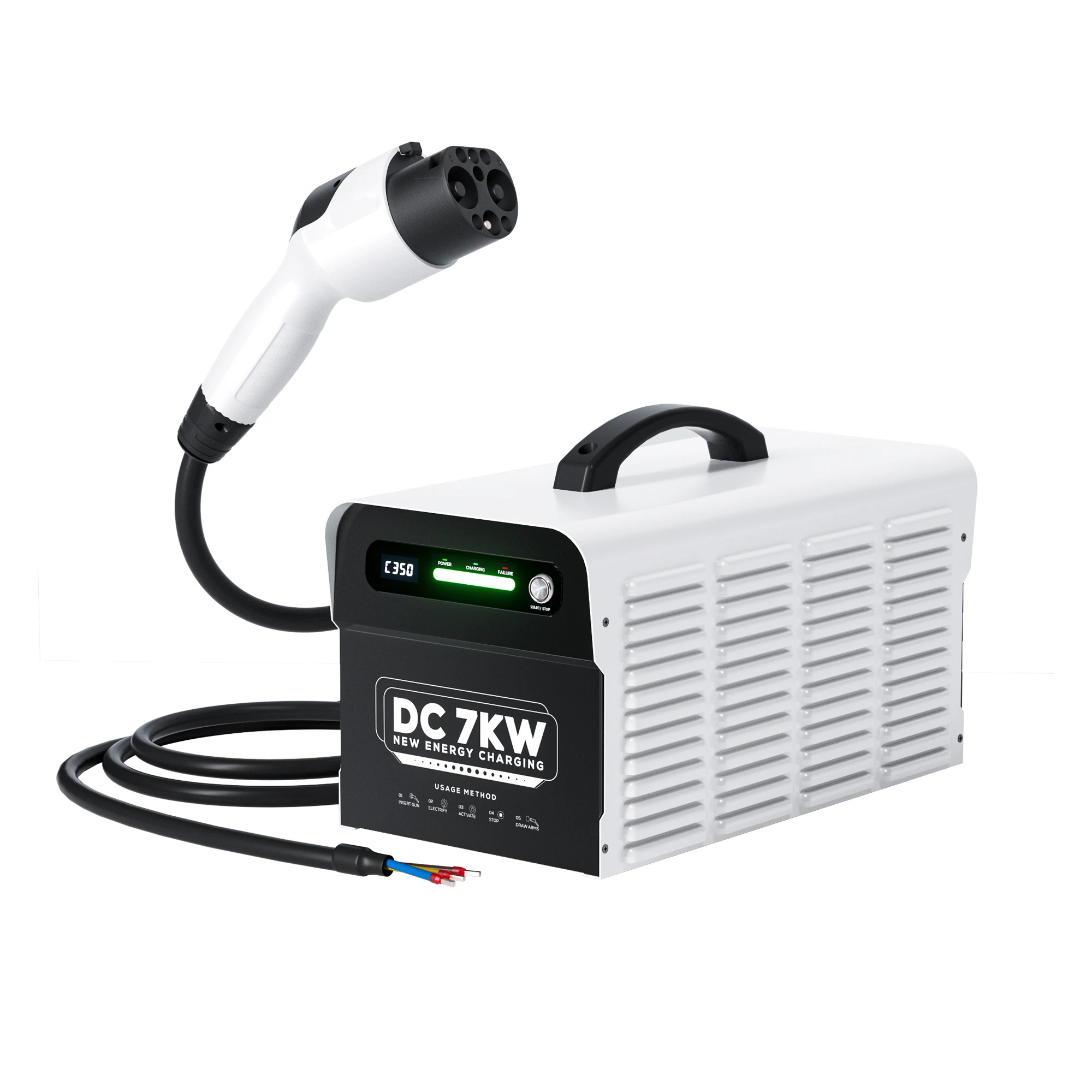 Ovrod 7Kw Portable DC Fast EV Charger GB/T Type2 16A On-Board Charger For Electric Cars With Adjustable Current