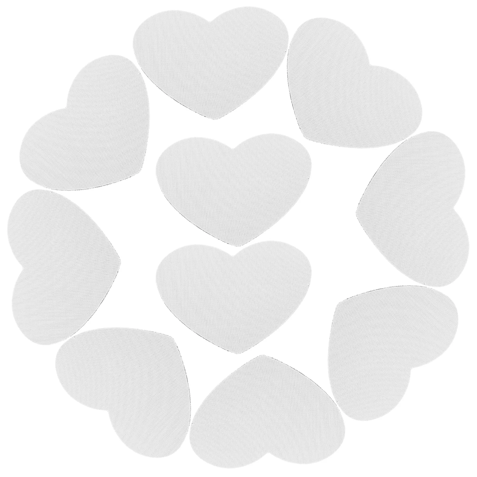

10pcs Sublimation Coaster Blanks Heat Transfer Mats DIY Cup Pads Heart Shaped Coasters Coffee Table Pad Canvas Material Anti